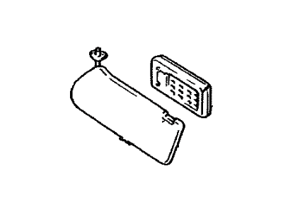 Lexus 74310-24132-B1 Visor Assy, RH