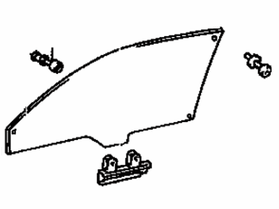 Lexus 68101-24150 Glass Sub-Assy, Front Door, RH