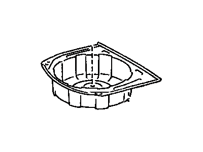 Lexus 58311-24020 Pan, Rear Floor