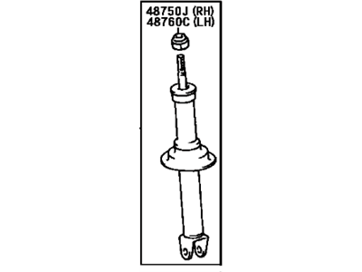 1995 Lexus SC400 Shock Absorber - 48530-29205