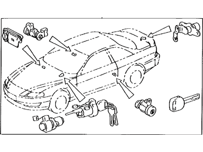 Lexus 89704-24031 Control Set, Wireless Door Lock