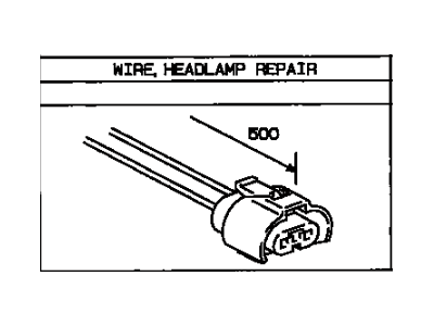 Lexus 82981-24050 Wire, Headlamp Repair