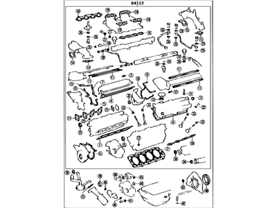 Lexus 04111-50112 Gasket Kit, Engine Overhaul