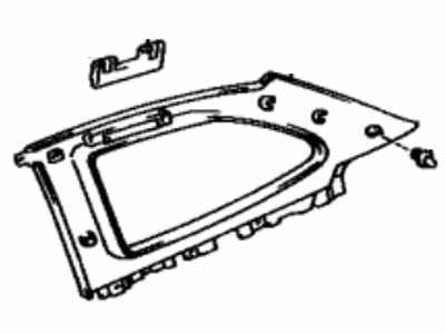 Lexus 62480-24031-E0 Garnish, Roof Side, Inner LH