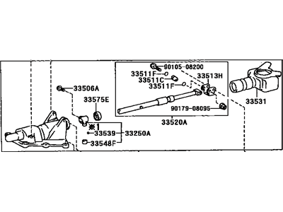 Lexus 33570-22091 Retainer Sub-Assy, Control Shift Lever (For Floor Shift)