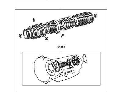 1998 Lexus SC400 Automatic Transmission Overhaul Kit - 04352-24020