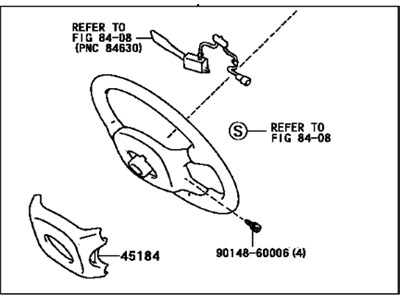 Lexus 45100-24271-C0 Steering Wheel Assembly