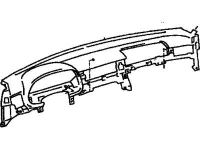 Lexus 55401-24070-B0 Pad Sub-Assy, Instrument Panel Safety