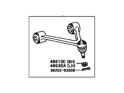 Lexus 48610-29045 Front Suspension Upper Arm Assembly Right