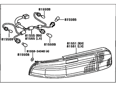 1992 Lexus SC300 Back Up Light - 81560-24060