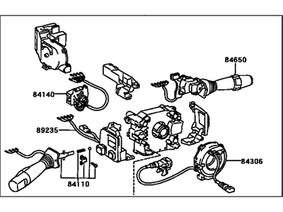 Lexus 84310-24720 Switch Assy, Turn Signal