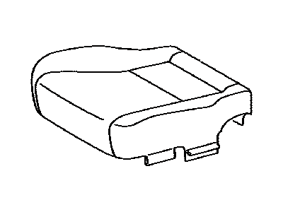 Lexus 71072-50750-A5 Front Seat Cushion Cover, Left (For Separate Type)