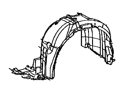 Lexus 53806-50061 Shield Sub-Assembly, Fender