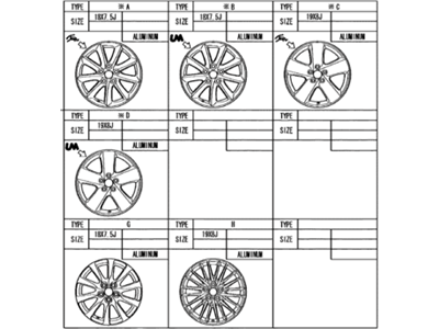 Lexus 42611-50640 Wheel, Disc