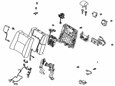 Lexus 71480-50T90-A1 Back Assembly, Rear Seat