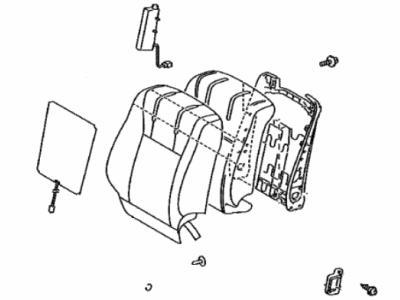 Lexus 71430-50F00-A4 Back Assy, Front Seat, RH(For Separate Type)