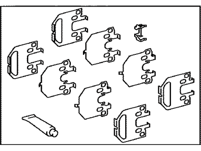 Lexus 04946-50080 SHIM Kit,Anti SQUEAL