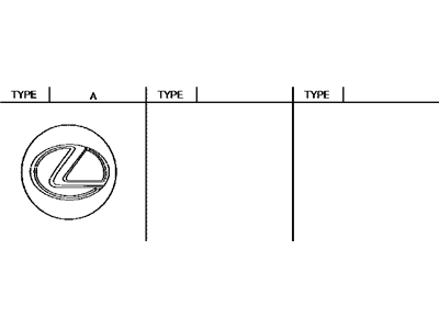 Lexus 42603-50300 Ornament Sub-Assy, Wheel Hub