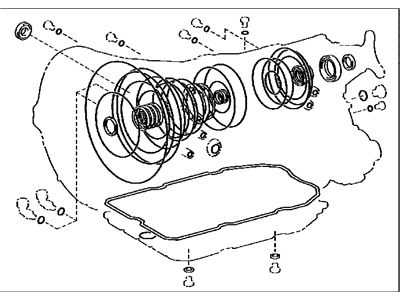 2010 Lexus GS350 Transmission Gasket - 04351-50080