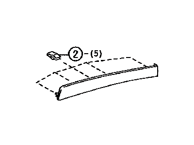 Lexus 55472-50010-E0 Moulding, Instrument Cluster, No.2