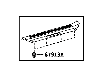 Lexus 67914-50150-A0 Plate, Front Door Scuff