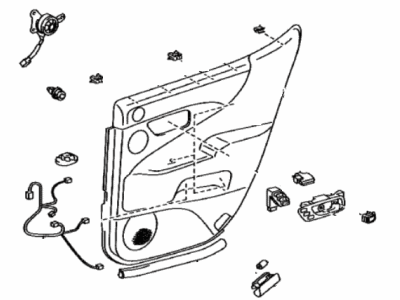 Lexus 67630-50A00-C4 Board Sub-Assy, Rear Door Trim, RH