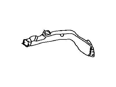 Lexus 55972-50060 Duct, Side Defroster Nozzle, NO.2