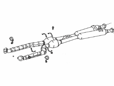 Lexus LS460 Exhaust Pipe - 17410-38220