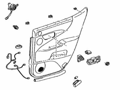 Lexus 67640-50G20-C0 Board Sub-Assy, Rear Door Trim, LH