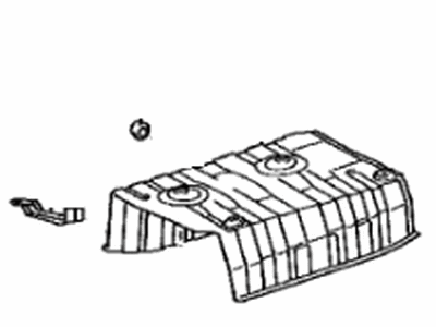 Lexus 58328-50030 Insulator, Main Muffler Heat, LH