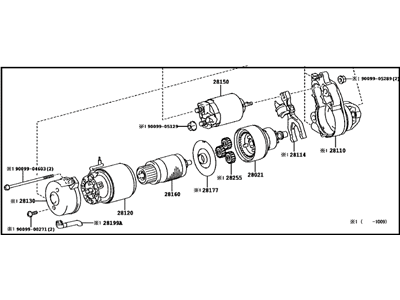 2012 Lexus LS460 Starter Motor - 28100-38060