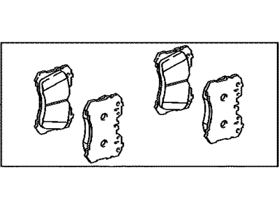 Lexus 04465-0W150 Front Disc Brake Pad Kit