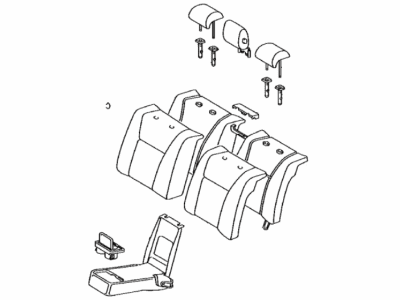 Lexus 71480-50P00-12 Back Assembly, Rear Seat