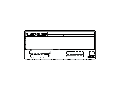 Lexus 11298-38270 Label, Emission Control Information