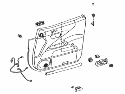 Lexus 67620-50650-B2 Board Sub-Assy, Front Door Trim, LH