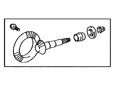 Lexus 41201-59256 Final Gear Kit, Differential