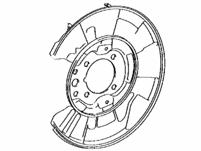 2009 Lexus LS460 Backing Plate - 46504-50050