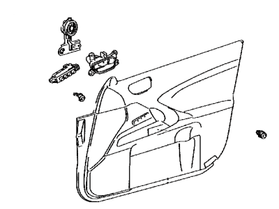 Lexus 67610-53610-A1 Board Sub-Assy, Front Door Trim, RH