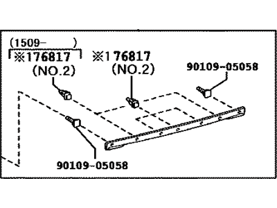 Lexus 76801-60130 GARNISH Sub-Assembly, Back Door