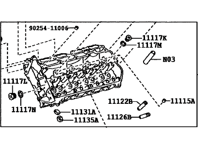 Lexus 11102-39176 Head Sub-Assy, Cylinder