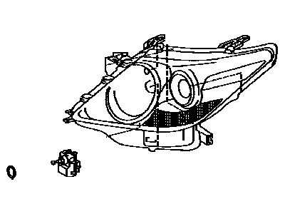 Lexus 81170-60D30 Headlamp Unit Assembly, Left