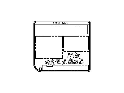 Lexus 74544-60230 Label, Rear NO.2 Seat Information