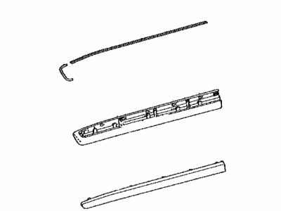 Lexus 75071-60100-C1 MOULDING Sub-Assembly, Front