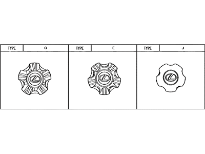 Lexus 4260B-60390 Cover Sub-Assembly, Wheel