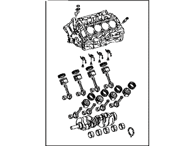 Lexus 11400-38150 Block Assy, Short