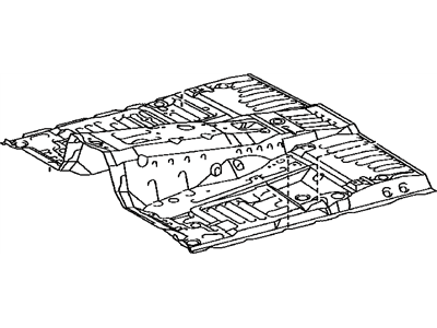 Lexus 58111-60A61 Pan, Front Floor