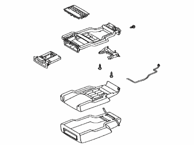 Lexus 72860-60450-D7 Box Assy, Rear Seat Center Armrest