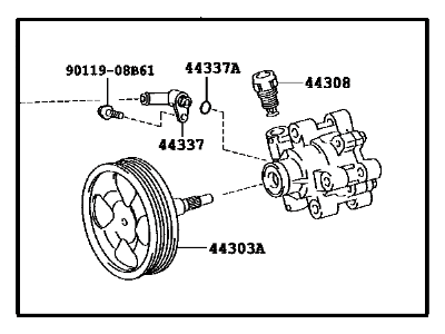 2016 Lexus LX570 Power Steering Pump - 44310-60630