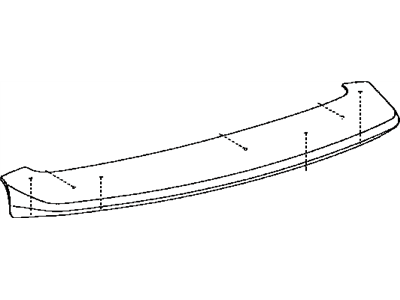 Lexus 76085-60030-B1 Spoiler Sub-Assy, Rear