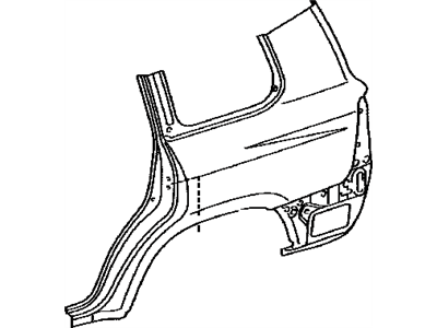 Lexus 60162-60B70 Panel Sub-Assembly, Quarter